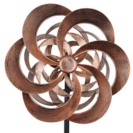 Gronhof Garden Wind Spinners Outdoor Metal, Copper Kinetic Wind Sculptures & Spinner Yard Art for Outdoor Patio Lawn Decoration