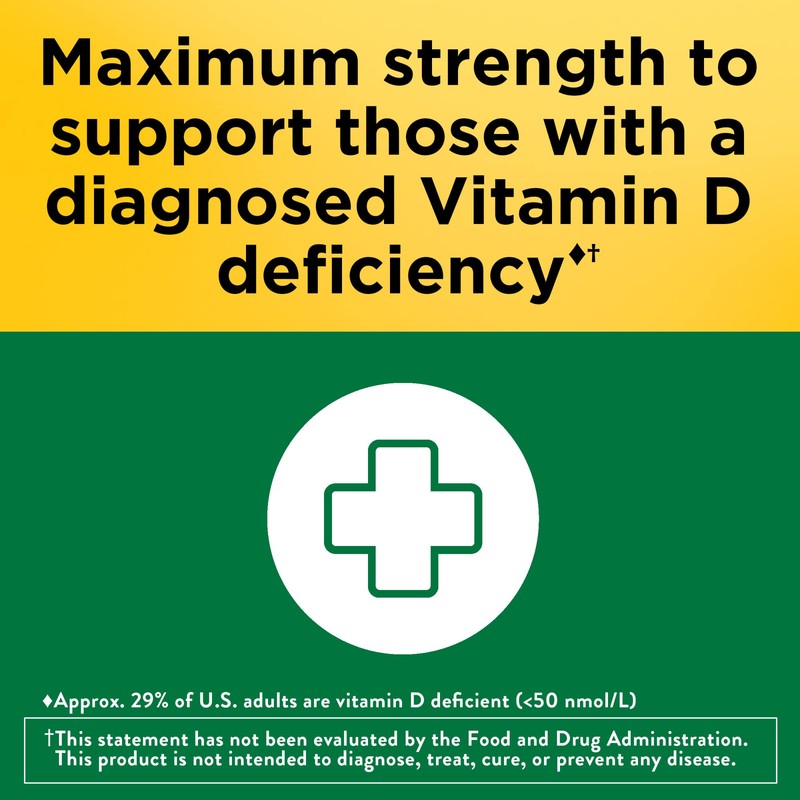 Nature Made Vitamin D3 10000 IU (250 mcg) Maximum Strength,