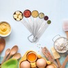 6 Piece Stainless Steel Measuring Spoons, Stackable Measuring Spoons Set,