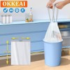 OKKEAI 10 L Bin Liners for Bathroom, Small Bin Bags,