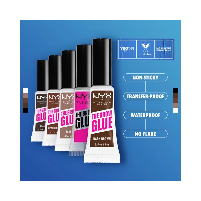 NYX The Brow Glue Instant Styler Taupe - 0.17 OZ