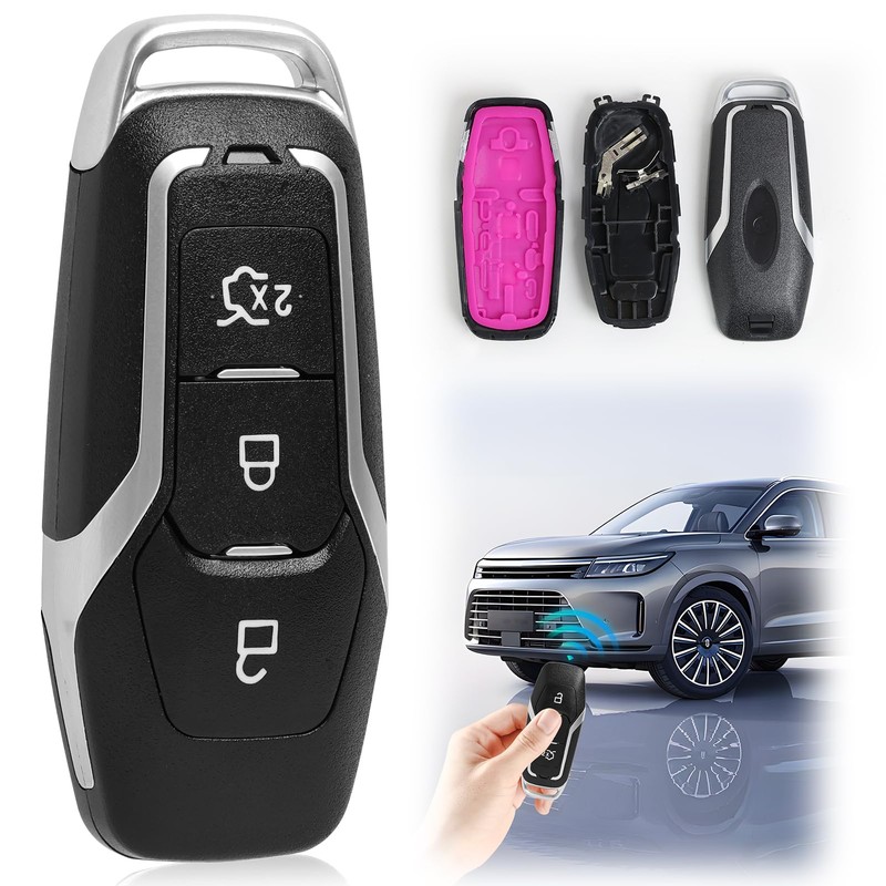 Yerozhui Key Original for Ford Mustang, Key Shell for Ford