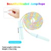 Beaded Jump Rope 2 Pack, ACEONE Segmented Skipping Rope for