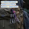 DACAIFH ペットボトルホルダー バックパック ストラップ Dカン 多機能 取り外し ストラップ 両手解放 調整可能