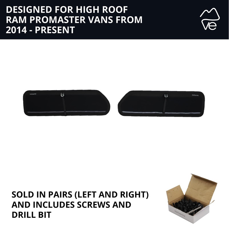 VanEssential Rear Door UPPER Storage Panels (Pair) Designed for Ram