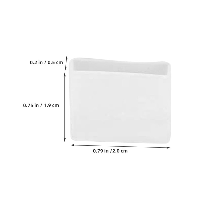 KOMBIUDA Transparent Silicone Hanger Grips 50 Pcs Non Slip Anti
