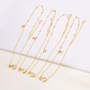 TCXOO Anklets Bracelets for Women 14k Gold Plated Waterproof CZ