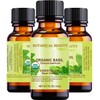 Botanical Beauty Organic Basil Essential Oil. 100% Pure for Beauty,