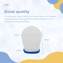 yrjns P30X022XF Multilayer Filter Bag for Handheld Pool Vacuums, Compatible with Pool Blaster Max, Catfish Ultra, iVac 250, iVAC C2, Volt FX-4, Jacuzzi JPV200, Models P32X022XF PBW022XF-HD 2 Pack