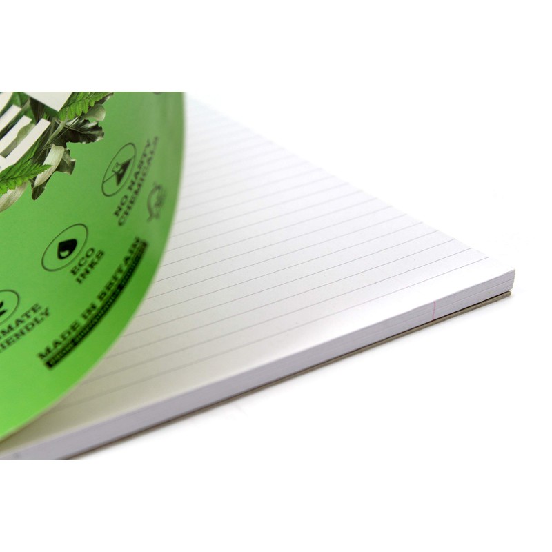 Silvine A4 Premium Recycled Refill Pad. Lined with Margin,White, 120