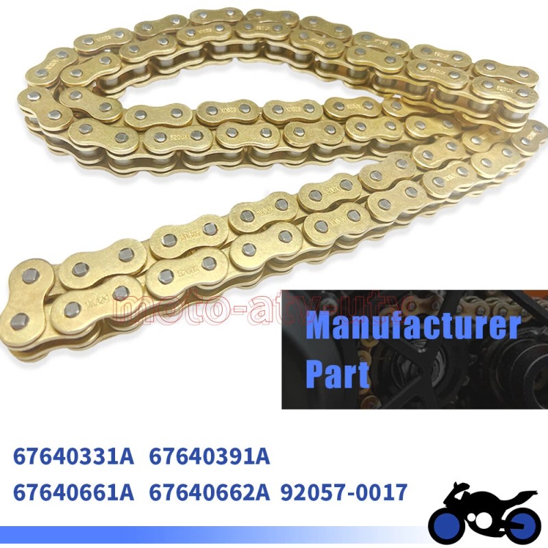 JINFANNIBI 520 X-Ring Chain with Connecting Master Link for Kawasaki