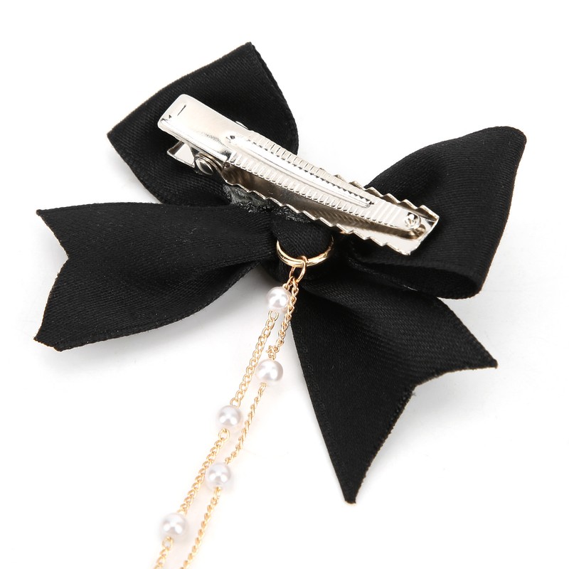 4Pcs Bow Hairpins Metal Snaps Barrettes Hair Clips Accessories with