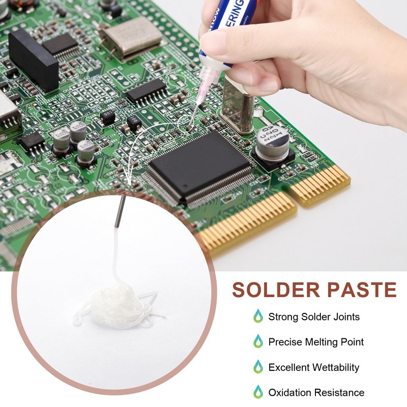 Lesnow Solder Wick Braid And Solder Flux Paste, No Clean