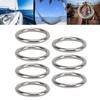 7 Pcs 304 Stainless Steel Metal O Ring Waterproof Rustproof