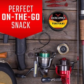 Jack Link's Beef Jerky Chew, Teriyaki Flavor Meat Snack, Shredded Beef Jerky, Made with 100%, 0.32 Oz Per Snack Tin, 11.52 Oz Total (Pack of 36)