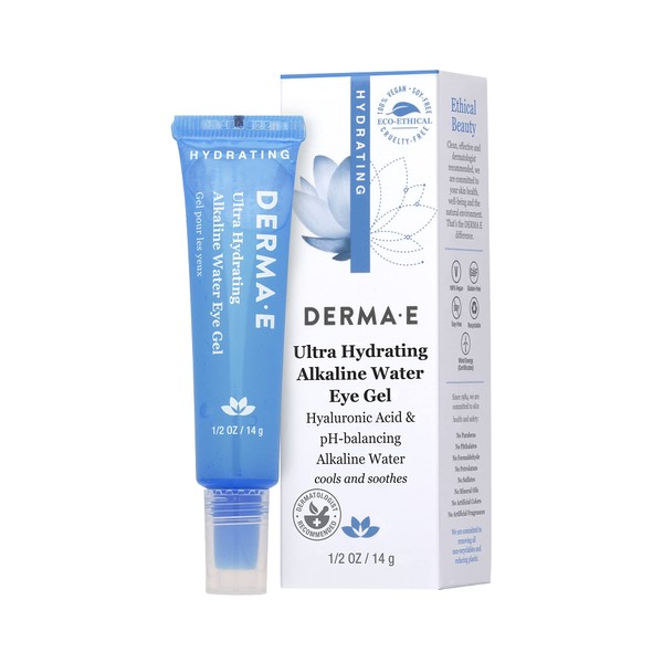 Derma-E Ultra Hydrating Alkaline Water Eye Gel Unisex 0.5 oz