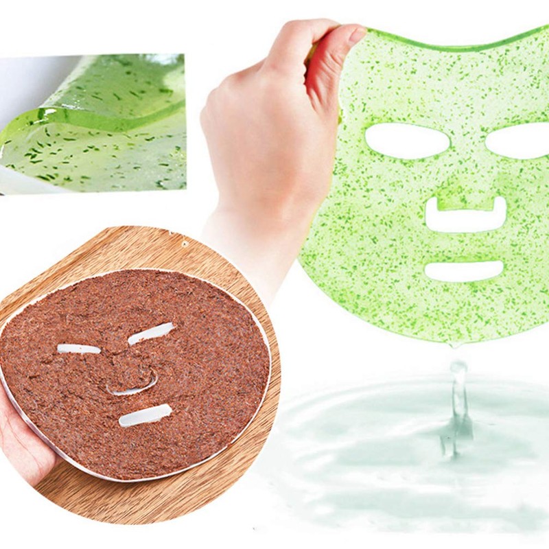 LEORX 2Pcs Face Mask Maker Plate Silicone Reusable Facemask Seaweed