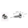 Lancher 60-Pack M6 x 16mm Screws and Cage Nuts for