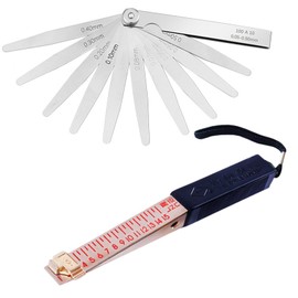 2Pcs Fire Door Gap Gauge, Feeler Gauges, Engineering Ruler for Measuring The Gap Between Plug Gauges and Doors, Door Gap Measuring Tool, Wedge Vernier Feeler Gauges and Gap Gauge