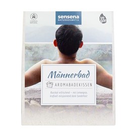 Sensena Aroma Bath Pillow - Natural & Vegan Bath Additive: "Men's Bath" Rustic Refreshing, with Lemon Grass, Powerful Relaxing Thanks to Sandalwood