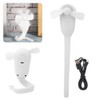 Electric Versatile Small Portable Fan USB Rechargeable Handheld MultiFunctional Cooler(White