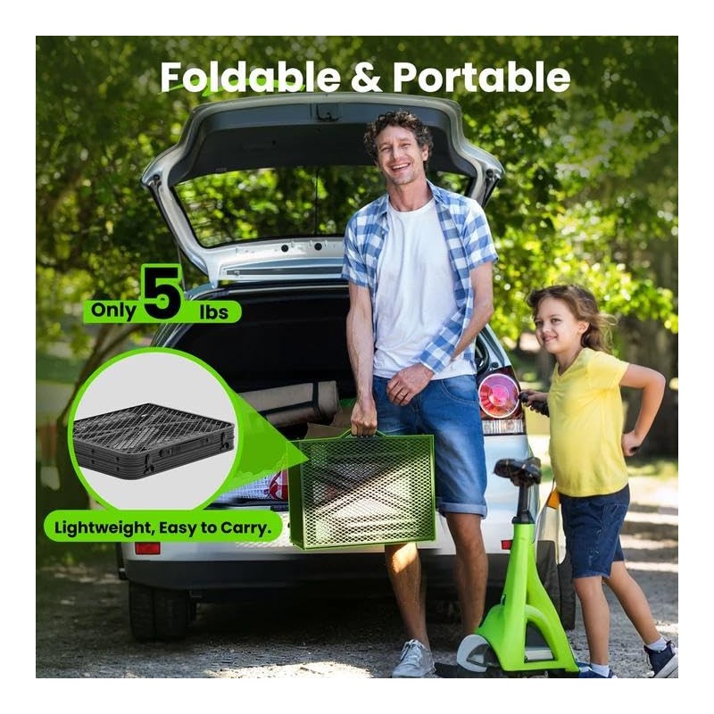 WildFinder Folding Camping Table, 3 Adjustable Height Max 27.5" Portable