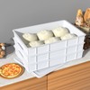 Dehouse 4-Pack Commercial Pizza Dough Proofing Box Tray with lid,