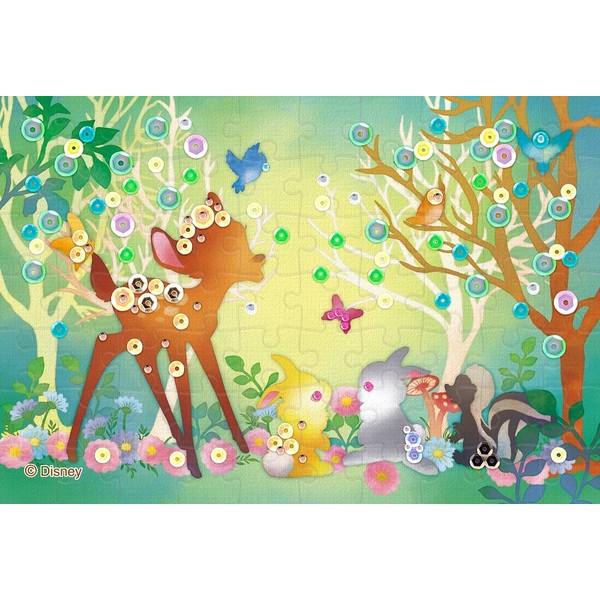 Epoch 70 Piece Jigsaw Puzzle Silhouette (Bambi) [Puzzle Decoration] (3.9 x 5.8 inches (10 x 14.7 cm)