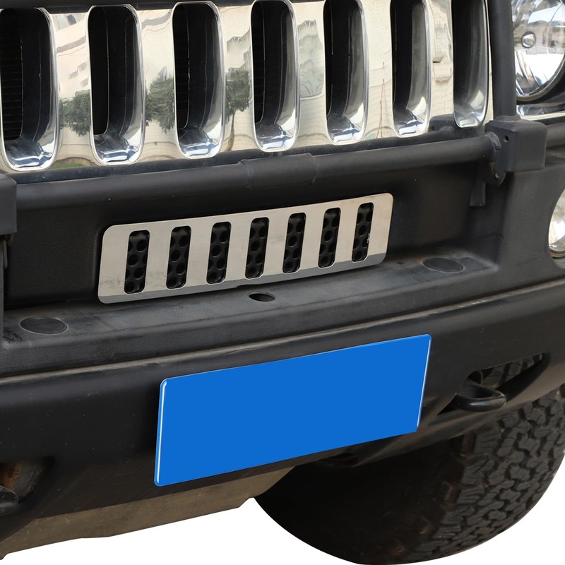 PIUGILH Stainless Steel Front Lower Grille Trim Panel Bumper Vent