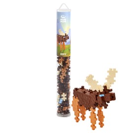 Plus-Plus 9604288 Ingenious Construction Toy, Elk, Creative Building Blocks Tube, 100 Pieces