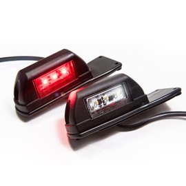 Web Truck 2 x LED Umrissleuchte Begrenzungsleuchte Hängend Positionsleuchte 12-24V, 2 Farben: weiß, rot, für LKW PKW Anhänger, Trailer, Wohnwagen usw.