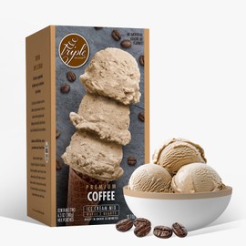 Triple Scoop - Premium Coffee Ice Cream Mix For Ice Cream Maker. Simple, Easy, Delicious. From Gourmet Mix To Maker in 5 Minutes, Makes 2 Creamy Quarts, Made in USA (1 Pack, Coffee)