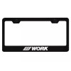 W Work Wheels License Plate Frame | Reflective White |