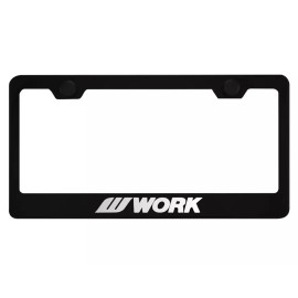 W Work Wheels License Plate Frame | Reflective White | Street Racing | NEW