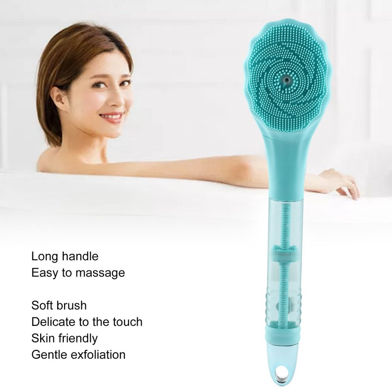 Body Scrubber Shower Brush Massaging Silicone Waterproof Electronic Exfoliating Bath