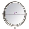 JERDON Two-Sided Tabletop Makeup Vanity Mirror - 5X-1X Magnification &