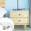 MACHSWON 2 PCS 30mm Crystal Glass Door Knobs Diamond Cut