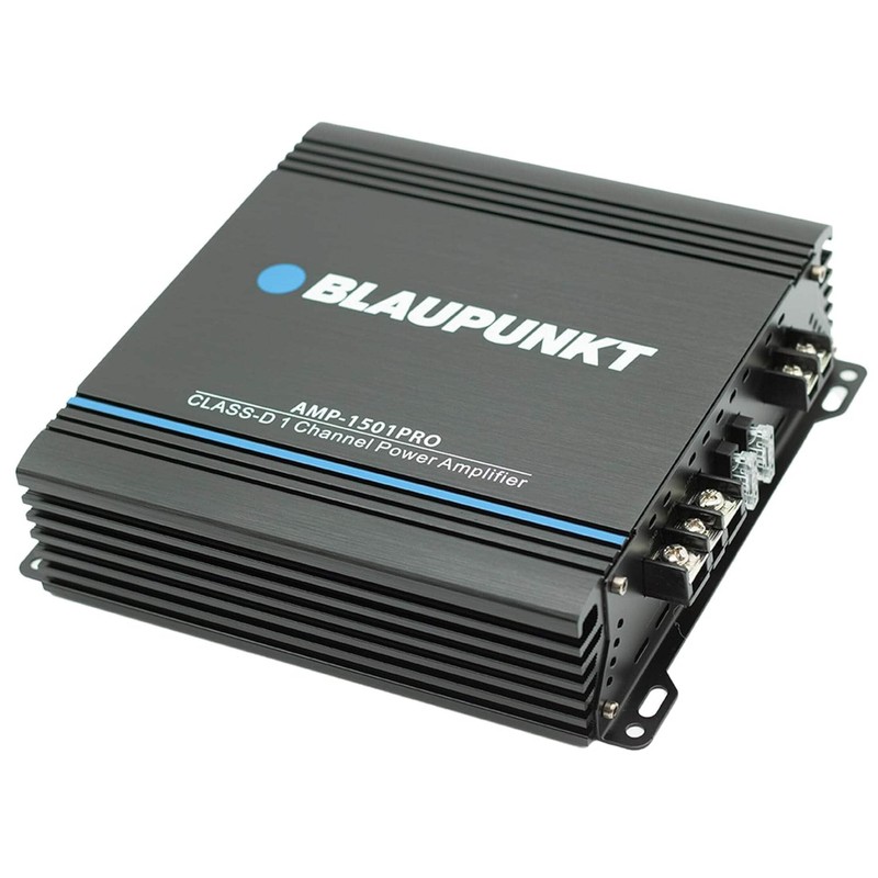 Blaupunkt AMP-1501PRO 1500W Monoblock Amplifier - Compact Design, Class D,
