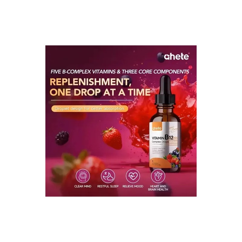 Vitamina B12 Gotas Líquidas Complejo Sublingual