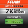 FRAM Extra Guard CA11042 Replacement Engine Air Filter for Select
