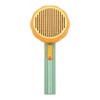 Pet Pumpkin Brush Self Cleaning Slicker Brush One-touch Cleaning Button