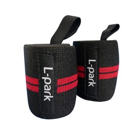 L-park Wrist Wraps, Training, Muscle Training, Supporter, Weight Training, Wrist Fixing (Left and Right 2 Piece Set) [6 Colors] (Red)