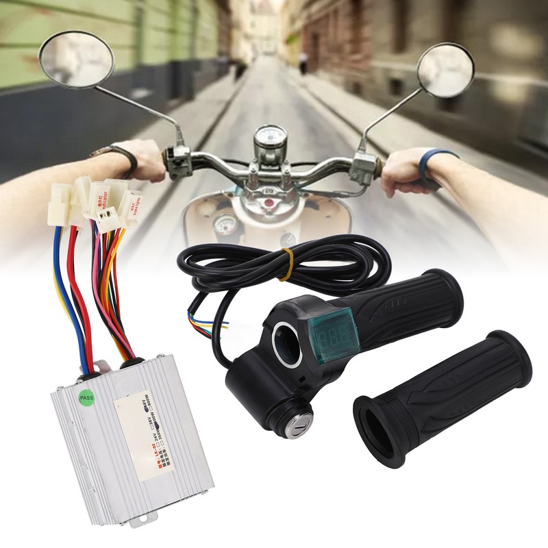 Bike Controller Power Display Throttle Grip Electric Bike Brushed Controller