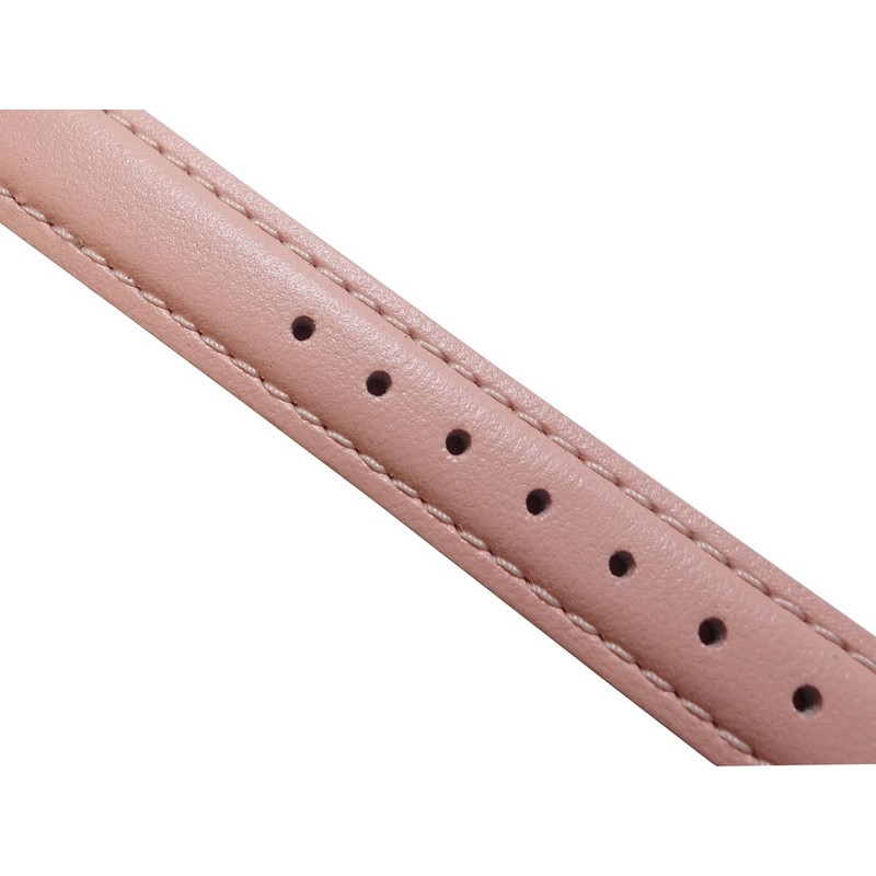 BAMBI Bambi Watch Band Genuine Leather Pink 8mm Buckle Silver