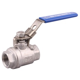 DERNORD Stainless Steel 304 Ball Valve, Full Port Heavy Duty for WOG with Locking Device (1/2" NPT)