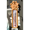 Terracotta Garden Thermometer with Sun Decor - Accurate Temperature Readings,