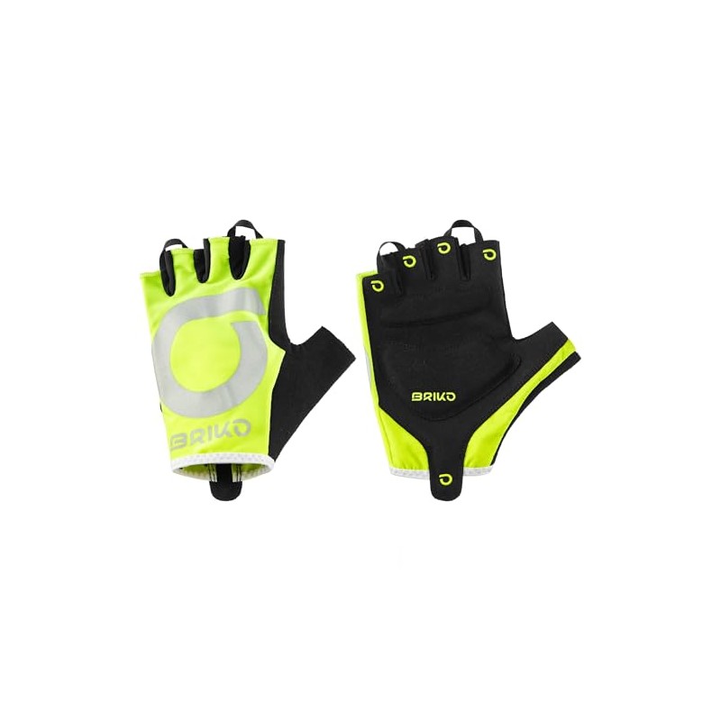 Briko Men H.VISIBILITY GLOVE Gloves - 920 green Lime-black, Small