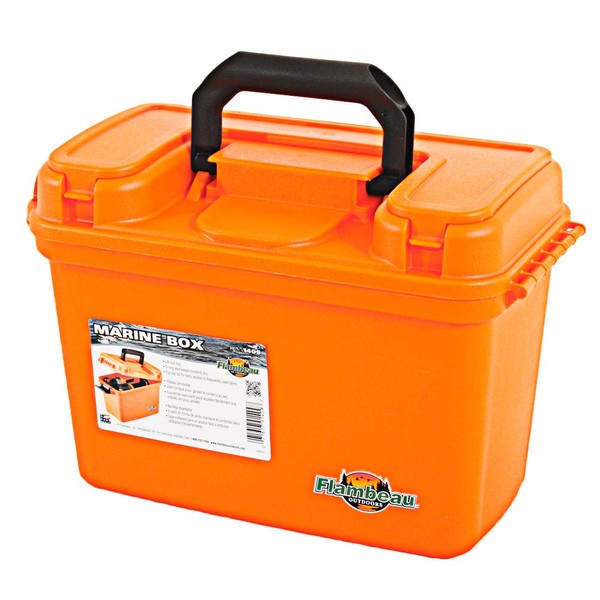 Flambeau Outdoors 1409 Marine Dry Box, 14", Orange
