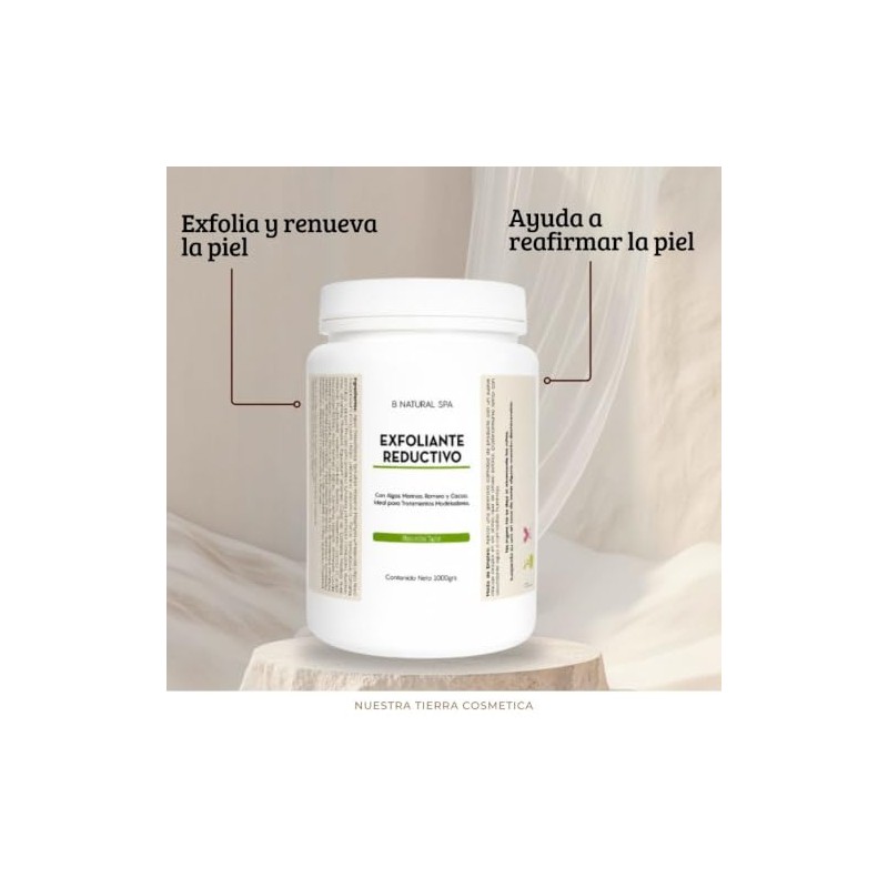 B Natural SPA Exfoliante Reductivo con Algas Marinas, Romero y