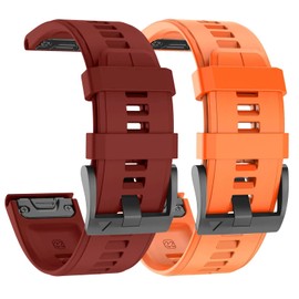 hellosy Compatible with Garmin Fenix 6 Watch Band, Soft 22mm Quickfit Watch Band Replacement for Garmin Fenix 5/6/7/8(47mm)Watch Band/Approach S60/S62/S70(47mm)/Epix/Epix 2/Epix pro(47mm)/ Quatix